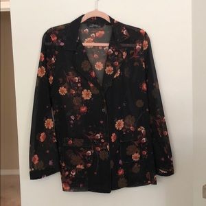 Zara sheer blazer